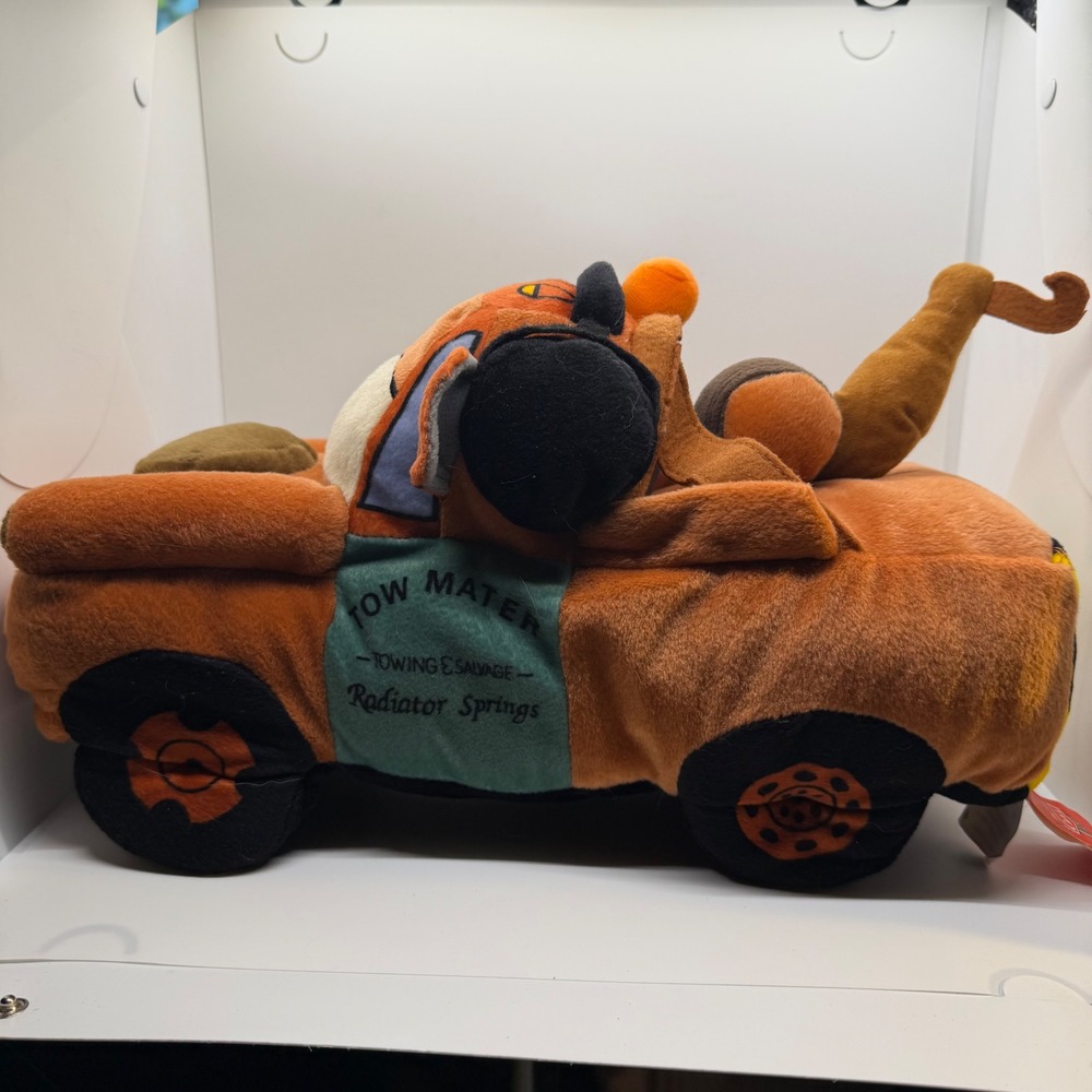 Disney Pixar Cars Mater Plush Stuffed Toy Towing Radiator Springs 7in Orange‎ - Picture 2 of 16
